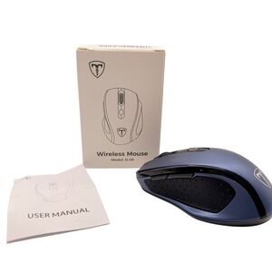 Wireless Mouse‎ D-09 Blue Ergonomic Optical Laptop Computer Accessory Portable